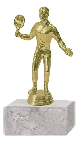 Trofeo Plástico Pádel Dorado Modelo 293