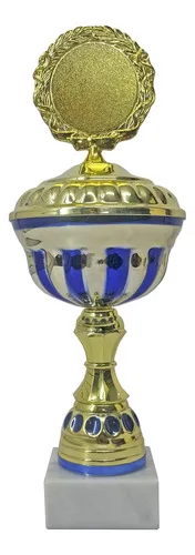 Copa Metálica Con Base Mármol 27cm E1250
