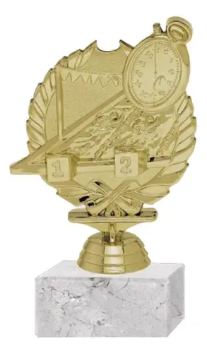 Trofeo Natación Laurel Plástico 15.5cm Oro Oro