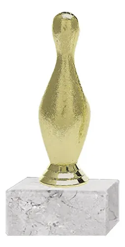 Trofeo Bowling Plástico Oro 15.7cm