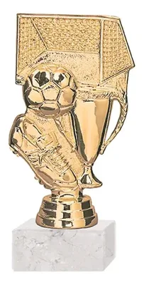 Trofeo Plástico Fútbol Arco 38cm Caja 30 Unidades