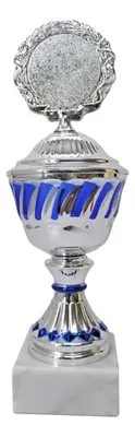Copa Metálica Plástica Base Mármol 25cm Premium