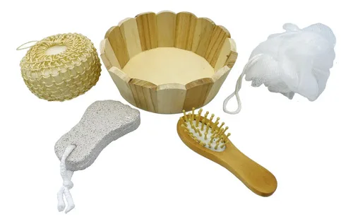 Set Spa Bambú T15 Accesorios Belleza
