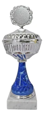 Copa Metálica Personalizable Con Base Mármol E1081