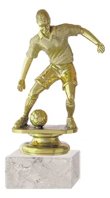 Trofeo Fútbol Femenino Plástico Oro 16cm