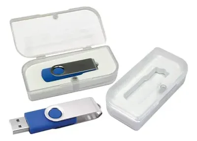 Memoria Usb 16gb Giratoria Goma Estuche Pvc