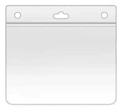 Porta Credencial Pvc Transparente Modelo T37