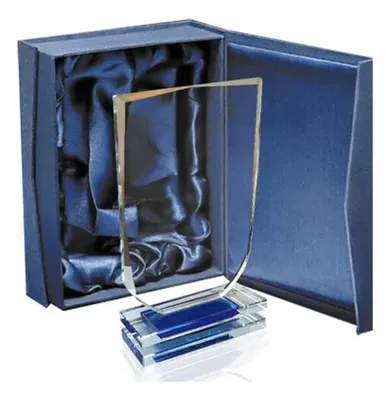Galvano Cristal Escudo Grabado Láser Fr42