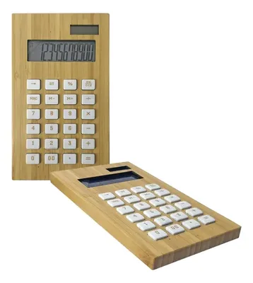 Calculadora Solar 12 Dígitos Bambú Ecológica T76