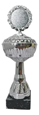 Copa Metálica Base Mármol 28cm Premios
