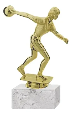 Trofeo Bowling Femenino Plástico Modelo 138b Dorado