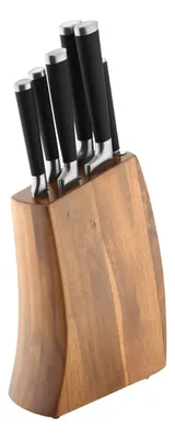 Juego Cuchillos Profesional 7 Piezas Bloque Madera