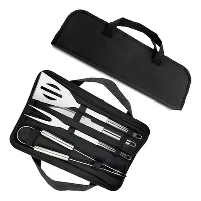 Set Parrillero Bbq 4 Piezas Estuche Poliéster