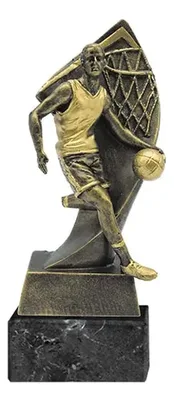 Trofeo Resina Basquetbol Con Base Marmol 20.5cm
