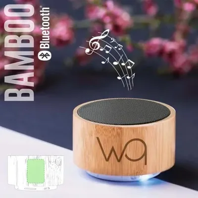 Parlante Bluetooth Denzel Sk43 Bambú 3w