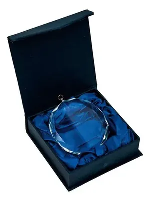 Medalla Cristal Grabado Láser Con Estuche Premium