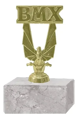 Trofeo Plástico Bmx Modelo 281 Dorado Dorado