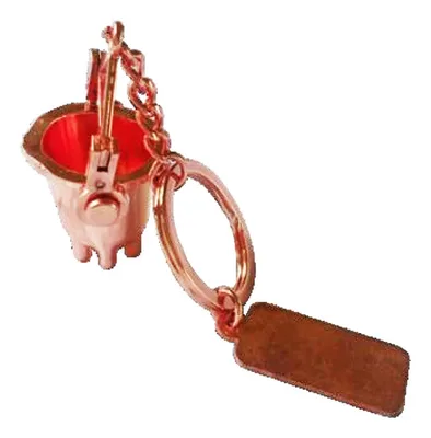 Llavero Metálico Olla Fundición Cobre K90