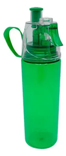 Botella Deportiva 600ml Con Rociador Sin Bpa