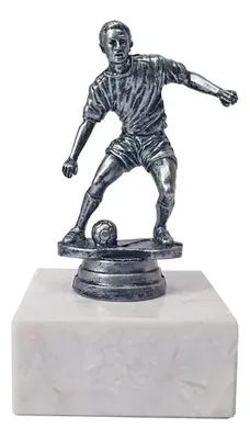Trofeo Futbolista Plástico Con Base Mármol 13cm