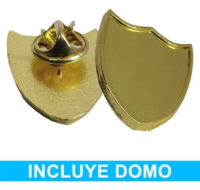 Piocha Broche Escudo Dorado 25x20mm
