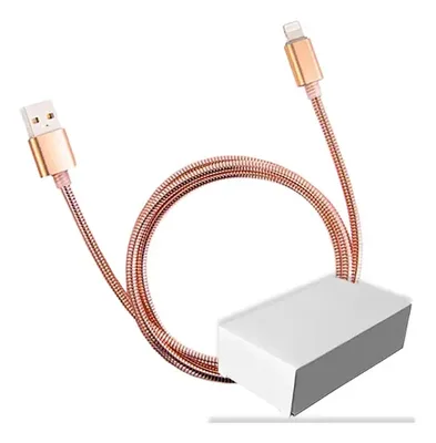 Cable Usb Lightning Rosa Cobre Carga Datos 1m