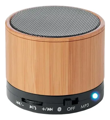 Parlante Bluetooth Bambú 3w Sk53 Manos Libres