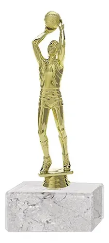 Trofeo Basquetbol Masculino Chico Plástico Oro 14cm Oro