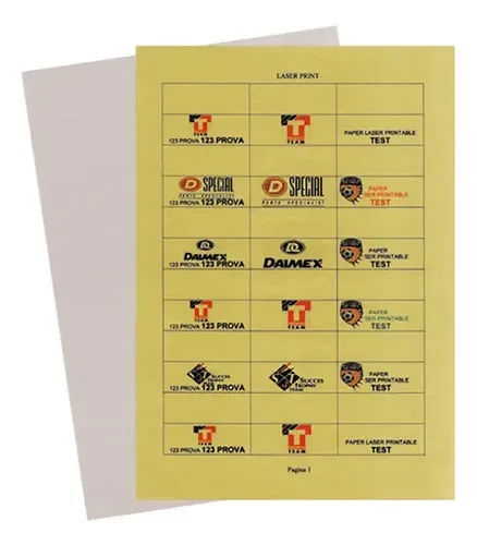 Papel Laserable Dorado 21x29.5 Cm 5 Hojas