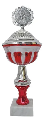 Copa Metálica Con Base Mármol Y Cuerpo Plástico