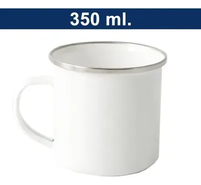 Tazon Enlozado Blanco M81 350ml Acero Inoxidable