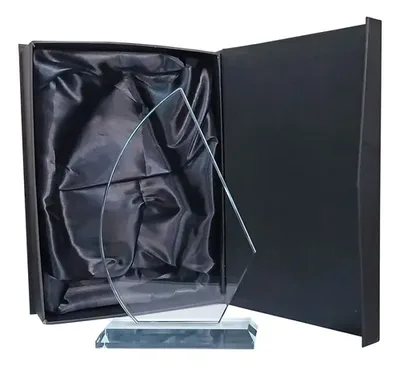 Trofeo Cristal Grabado Láser Blas 28 Alta Calidad