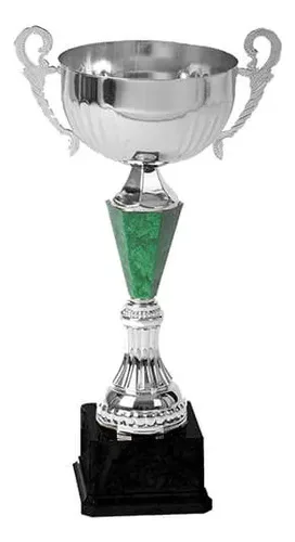 Copa Trofeo Metálica Cuerpo Plástico Base 3 Tamaños