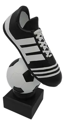 Trofeo Resina Balón Zapato Fútbol 24cm