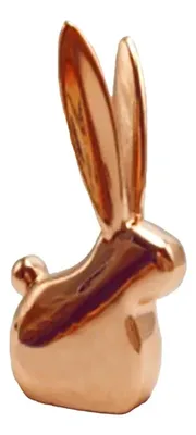 Organizador Escritorio Conejo Cobre Porta Anillos Joyas