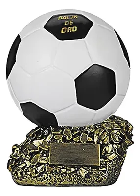 Trofeo Resina Futbol Balon De Oro 21cm