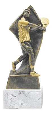 Trofeo Resina Tenis Padel Base Marmol 20.5cm