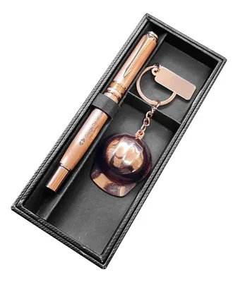 Estuche Negro Para Llavero Y Boligrafo B85