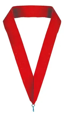 Cinta Tela Roja Gancho Medalla 15mm Paquete 100