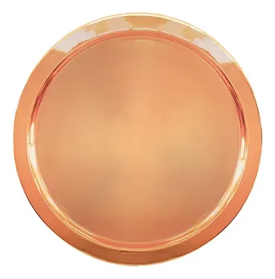 Bandeja Redonda De Acero Inoxidable Cobre 38cm