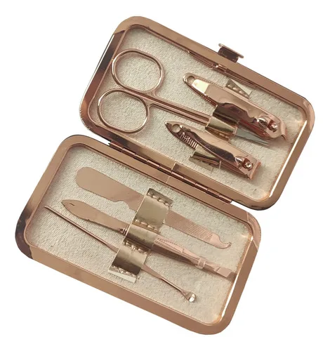Set Manicura Encobrizado Con Estuche Premium