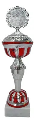 Copa Metálica Elegante Con Base Mármol E1309