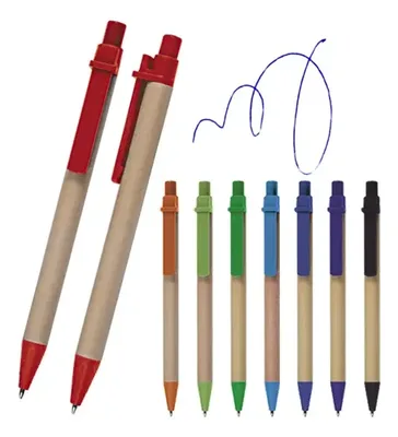Bolígrafo Ecológico Cartón Reciclado Multicolor