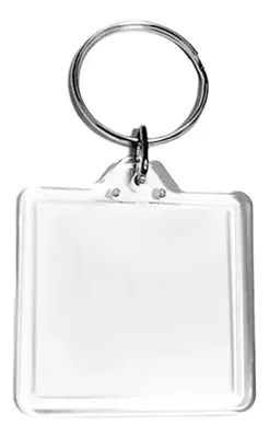 Llavero Personalizable Foto Plástico Transparente K75