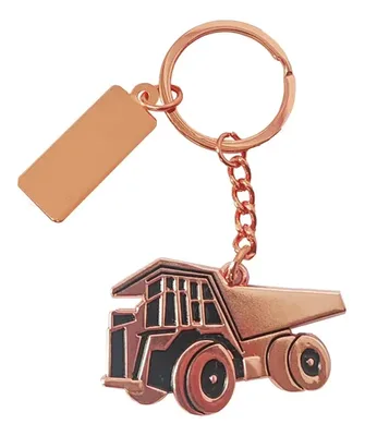 Llavero Camion Minero Cobre K58 Con Estuche Cobre