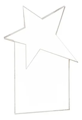 Acrílico Estrella Transparente Psr37 18cm