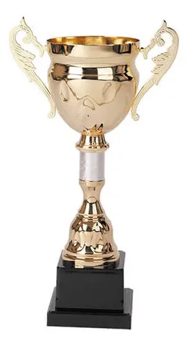 Trofeo Copa Metálica 2001 Con Base Plástica