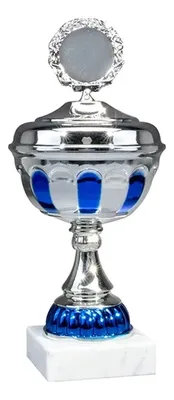 Copa Metálica Con Base Mármol Personalizable