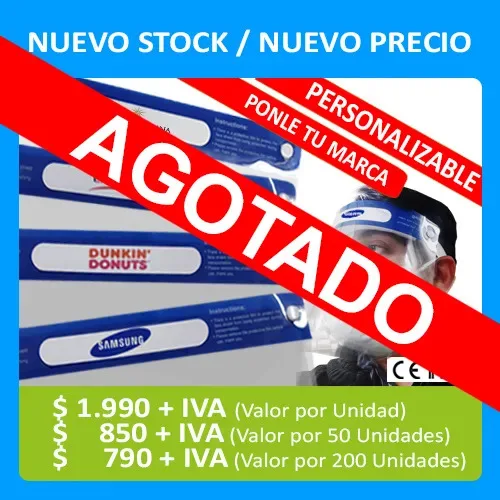Protector Facial Pvc Transparente Importado Transparente