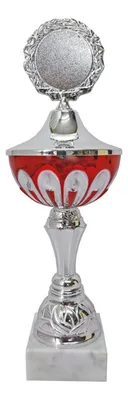 Copa Metálica Con Base Mármol 31cm
